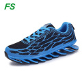 2016 newest brand hotselling Blade outsole sport shoes, Customized flyknit running blade shoes